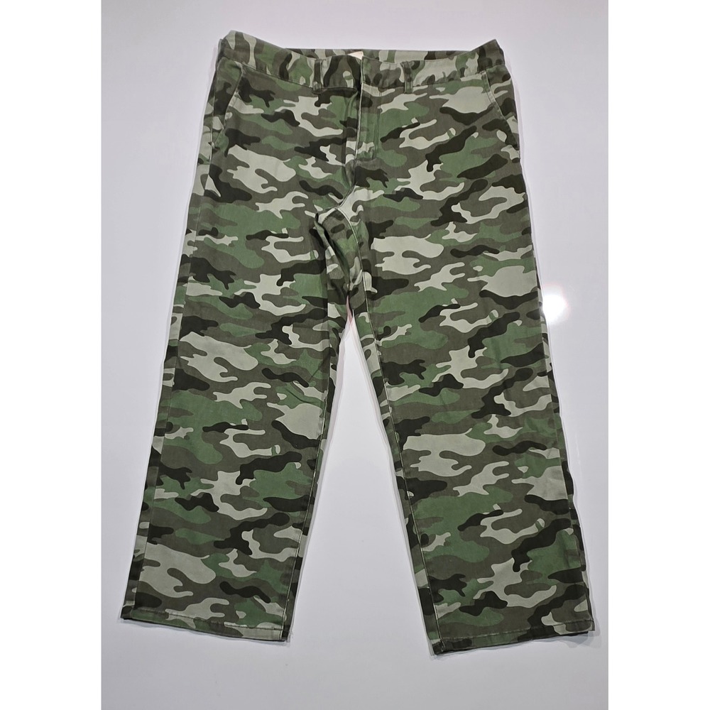 Empyre‎ Cassia Straight Crop Camo Pants Women's Size 11 Green